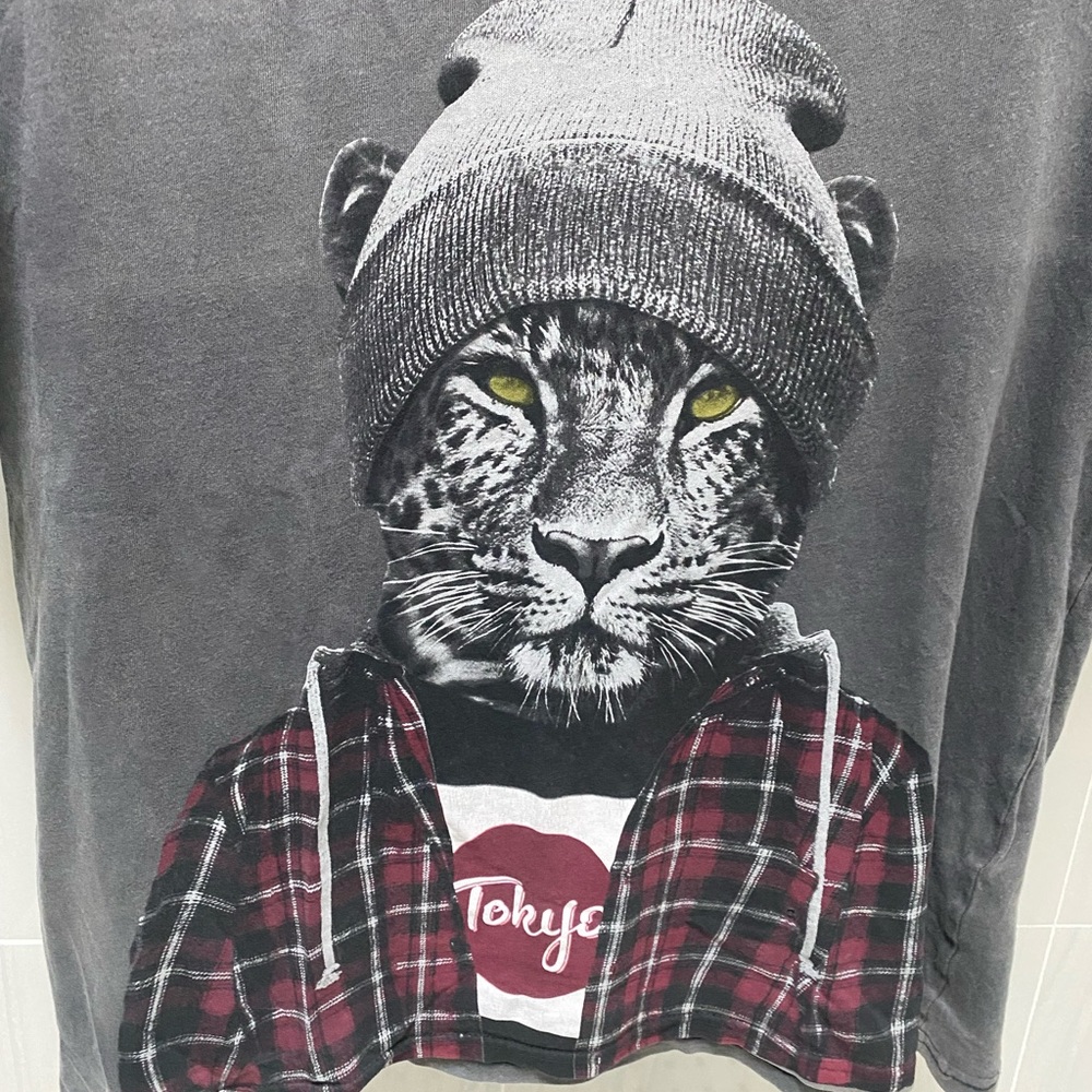 Hipster tiger t-shirt from Zara